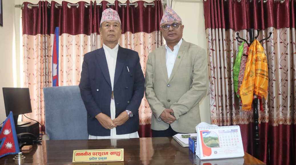 कोशीको बाढी पहिरोको क्षतिबारे मुख्यमन्त्रीद्वारा प्रदेश प्रमुखलाई जानकारी