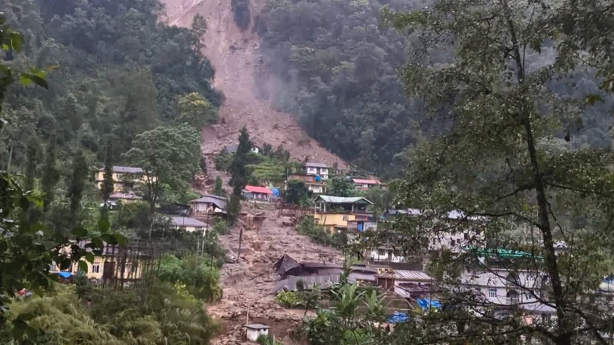 सिक्किमको रिम्बीमा भीषण पहिरो, ३० भन्दा बढी घर प्रभावित